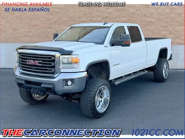 WHITE, 2015 GMC SIERRA 3500 HD SLE CREW CAB 4X4 Image 