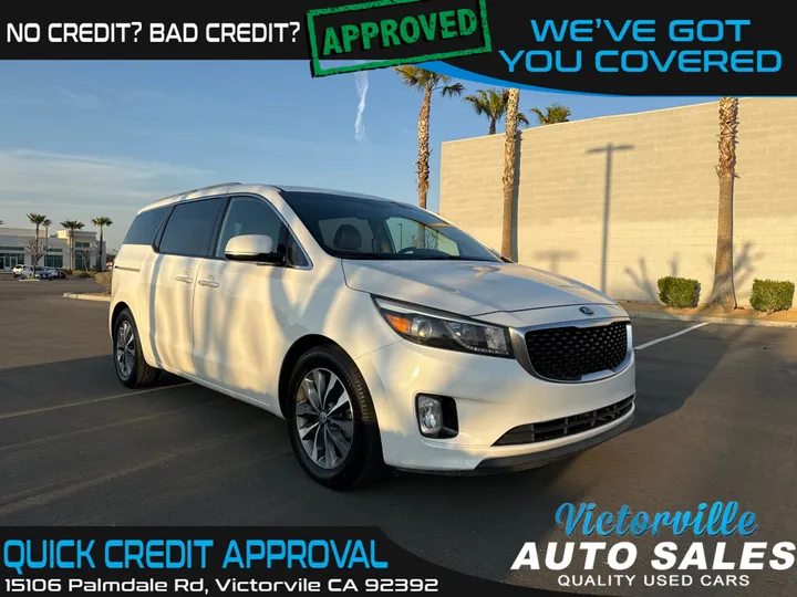 WHITE, 2016 KIA SEDONA Image 1