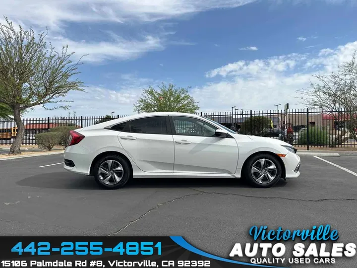 PLATINUM WHITE PEARL, 2019 HONDA CIVIC Image 8