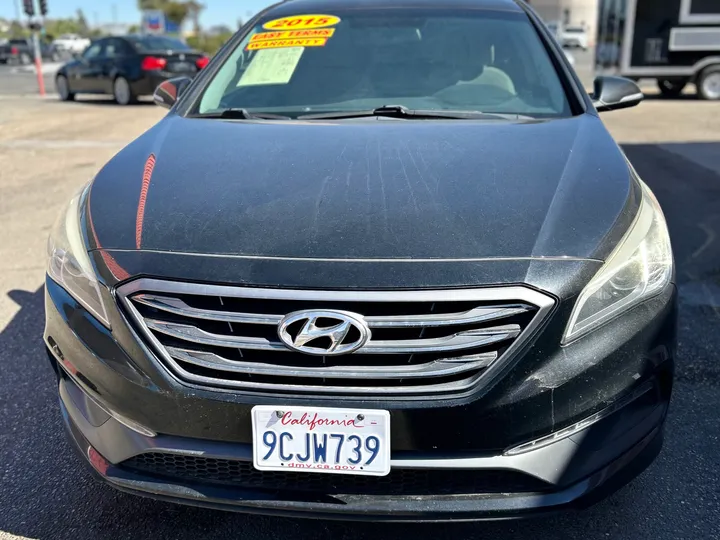 BLACK, 2015 HYUNDAI SONATA Image 2