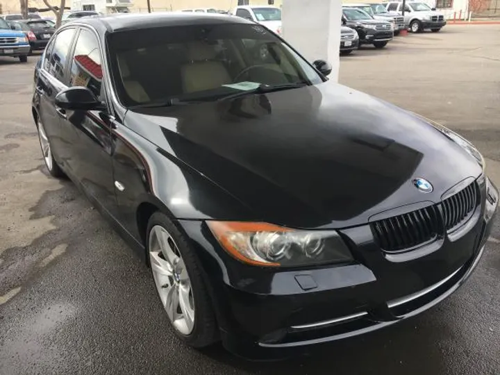 BLACK, 2008 BMW 3 SERIES Image 2