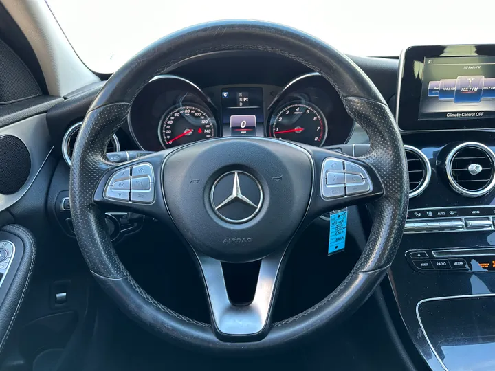 BLACK, 2016 MERCEDES-BENZ C-CLASS Image 11