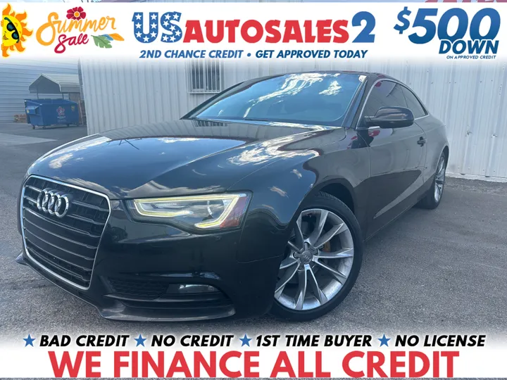 BLACK, 2014 AUDI A5 Image 1