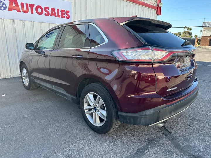 BURGUNDY, 2018 FORD EDGE Image 5