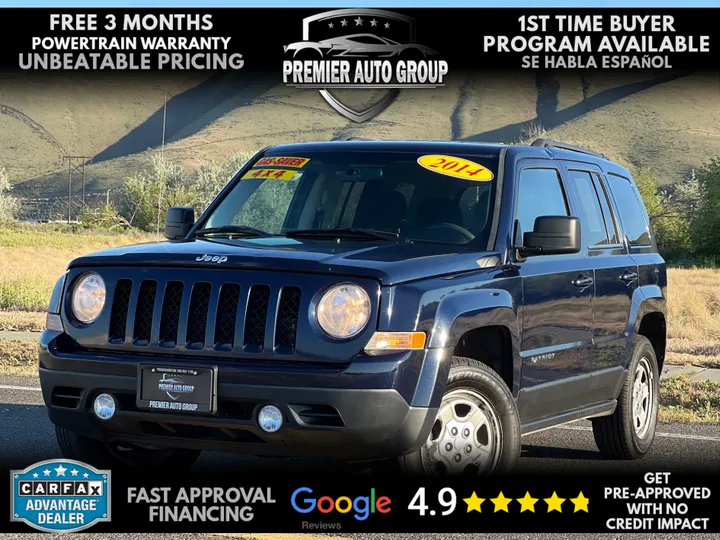 BLUE, 2014 JEEP PATRIOT Image 1