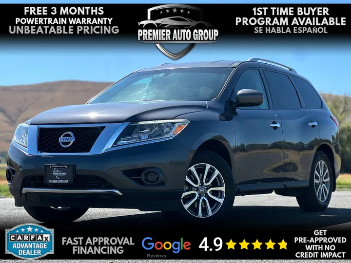 BLACK, 2014 NISSAN PATHFINDER Image 1