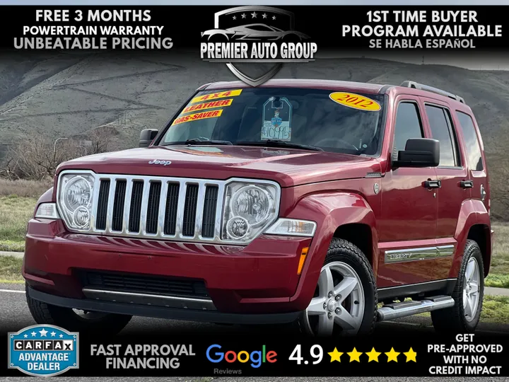 BURGUNDY, 2012 JEEP LIBERTY Image 1