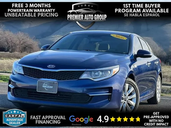 BLUE, 2016 KIA OPTIMA Image 1