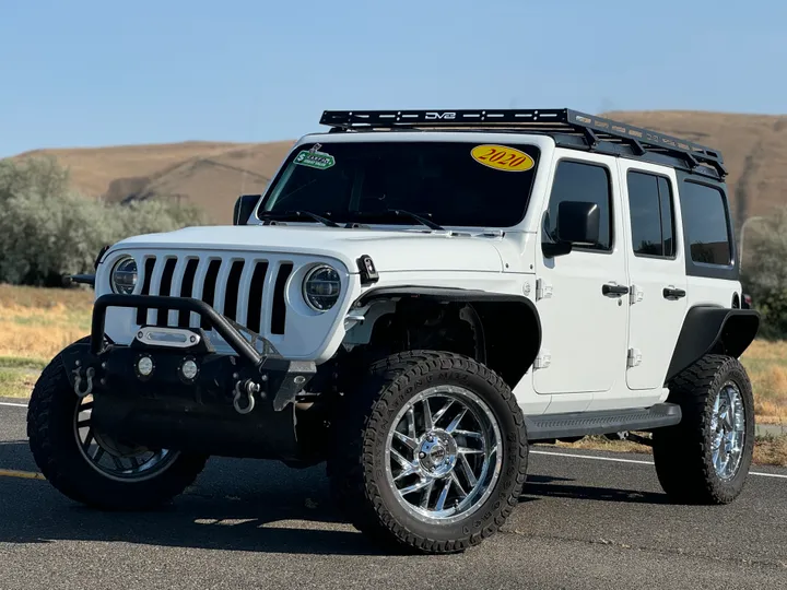 WHITE, 2020 JEEP WRANGLER UNLIMITED Image 8