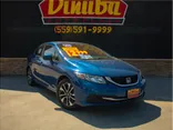 BLUE, 2015 HONDA CIVIC Thumnail Image 3