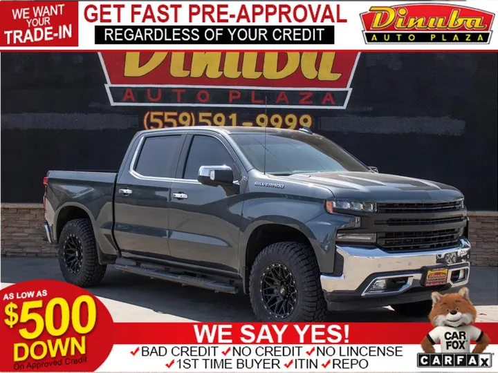 GRAY, 2020 CHEVROLET SILVERADO 1500 CREW CAB Image 1