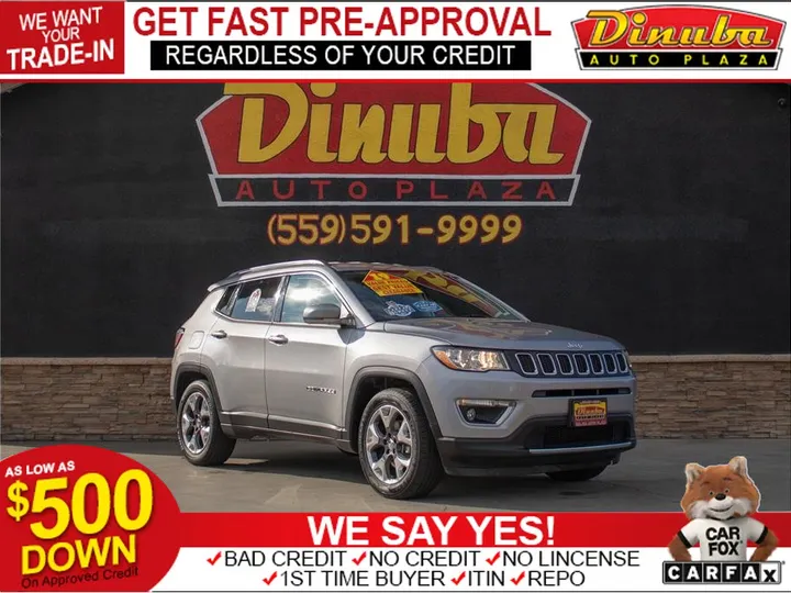 SILVER, 2019 JEEP COMPASS Image 1