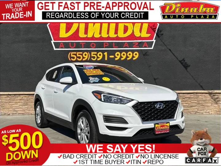 WHITE, 2019 HYUNDAI TUCSON Image 1