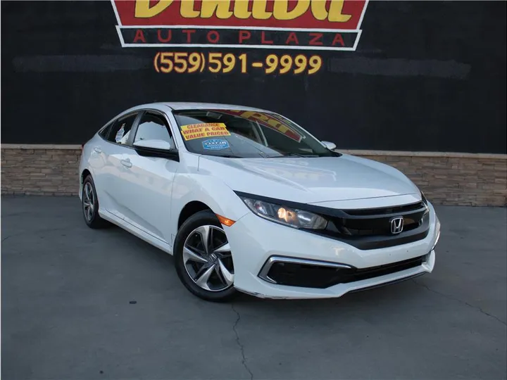 WHITE, 2019 HONDA CIVIC Image 3