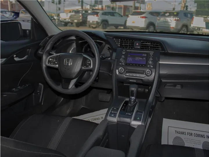 WHITE, 2019 HONDA CIVIC Image 8