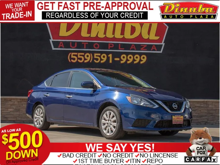 BLUE, 2019 NISSAN SENTRA Image 1