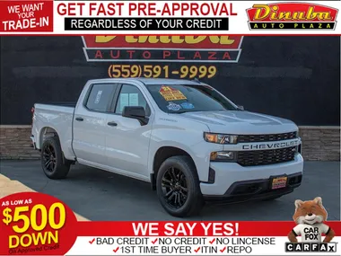 WHITE, 2021 CHEVROLET SILVERADO 1500 CREW CAB Image 