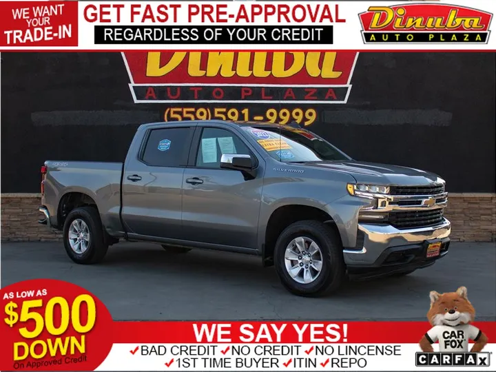 GRAY, 2022 CHEVROLET SILVERADO 1500 LIMITED CREW CAB Image 1