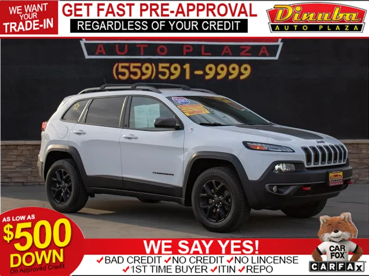 WHITE, 2017 JEEP CHEROKEE Image 1