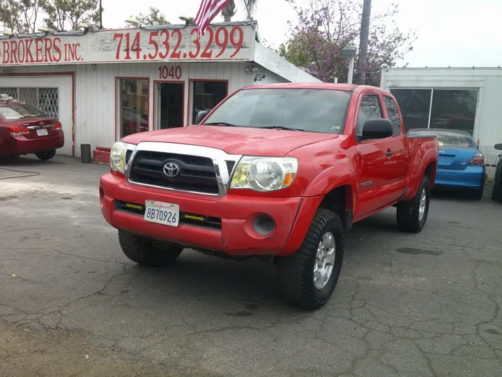 RED, 2007 TOYOTA TACOMA ACCESS CAB Image 3