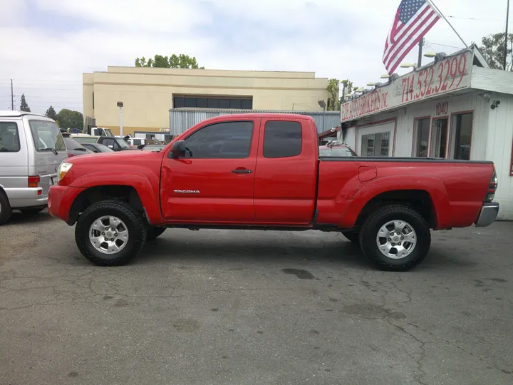 RED, 2007 TOYOTA TACOMA ACCESS CAB Image 4