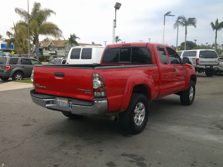 RED, 2007 TOYOTA TACOMA ACCESS CAB Image 7