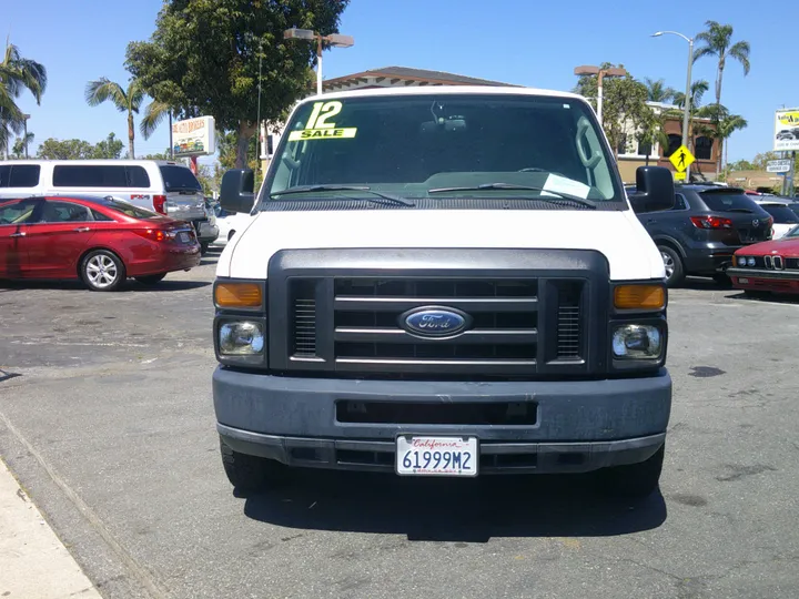 WHITE, 2012 FORD E150 CARGO Image 2