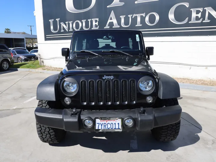 BLACK, 2017 JEEP WRANGLER UNLIMITED Image 2