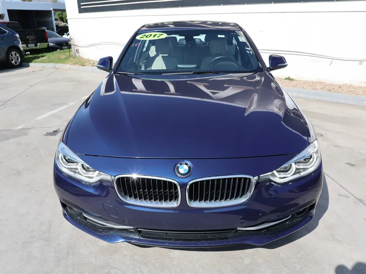 BLUE, 2017 BMW 3 SERIES Image 2