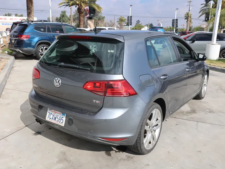 GRAY, 2015 VOLKSWAGEN GOLF Image 5