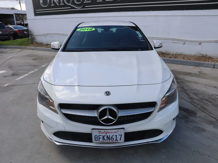 WHITE, 2018 MERCEDES-BENZ CLA Image 2