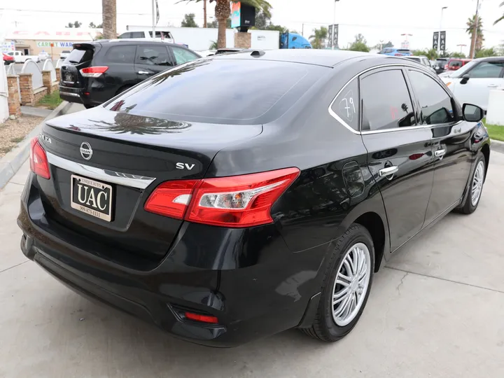 BLACK, 2017 NISSAN SENTRA Image 5