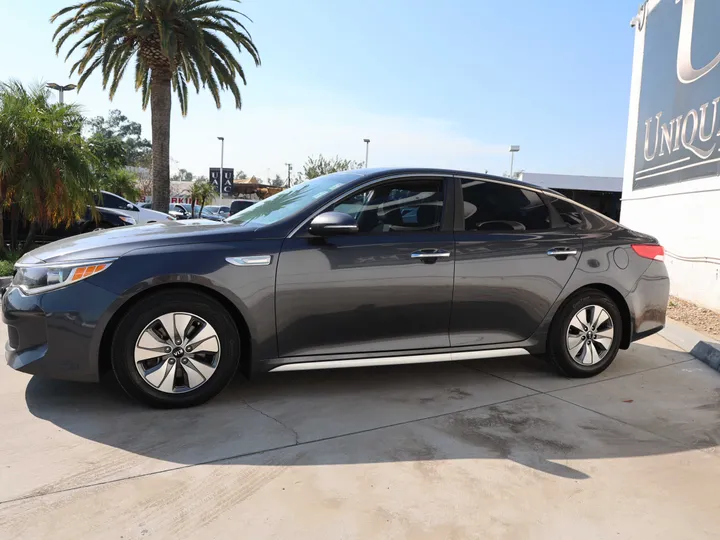 GRAY, 2017 KIA OPTIMA HYBRID Image 5