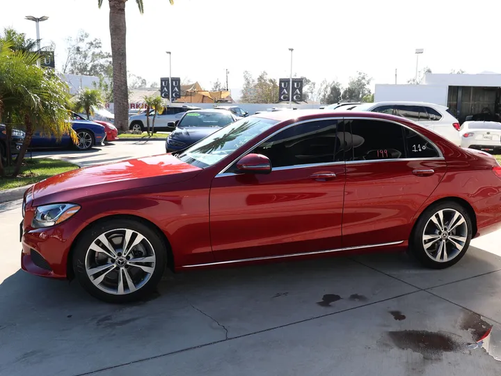 RED, 2018 MERCEDES-BENZ C-CLASS Image 6