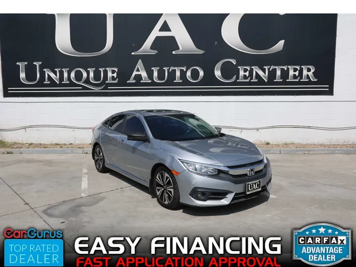 SILVER, 2018 HONDA CIVIC Image 1