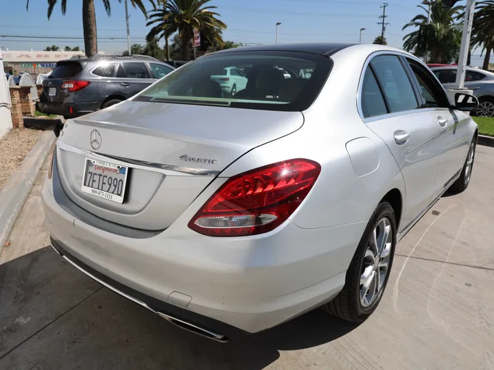 SILVER, 2015 MERCEDES-BENZ C-CLASS Image 5