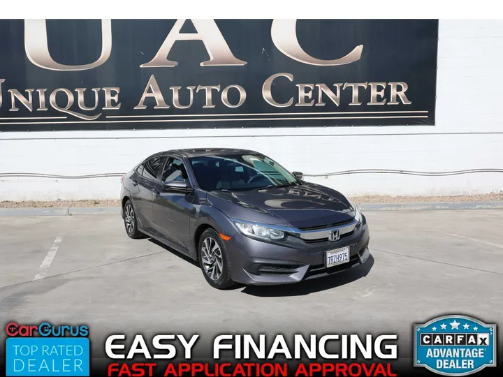 GRAY, 2016 HONDA CIVIC Image 1