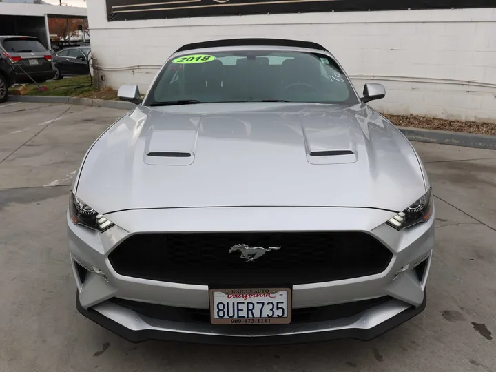 SILVER, 2018 FORD MUSTANG Image 2