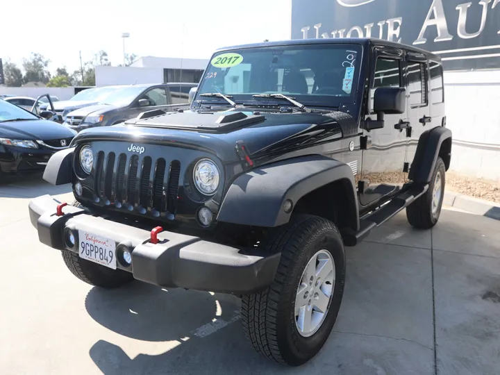 BLACK, 2017 JEEP WRANGLER UNLIMITED Image 6