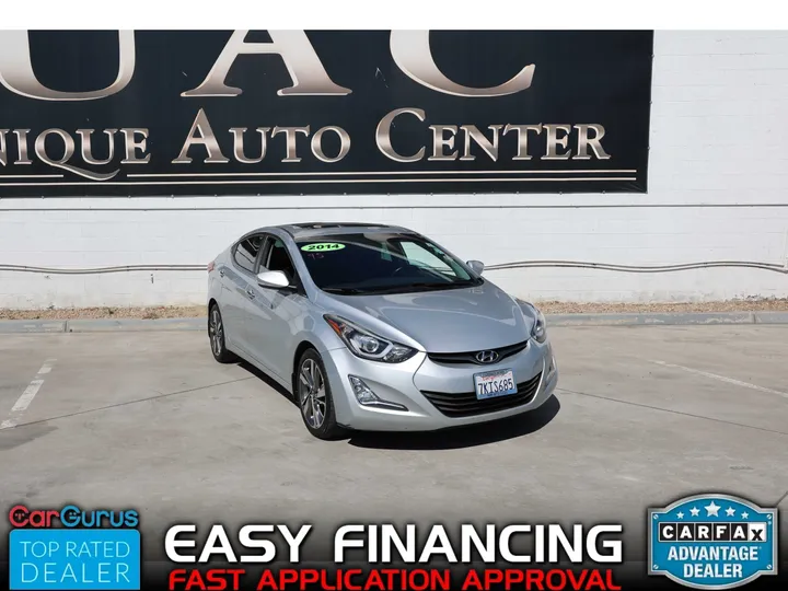 SILVER, 2014 HYUNDAI ELANTRA Image 1