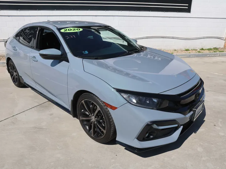 GRAY, 2020 HONDA CIVIC Image 3