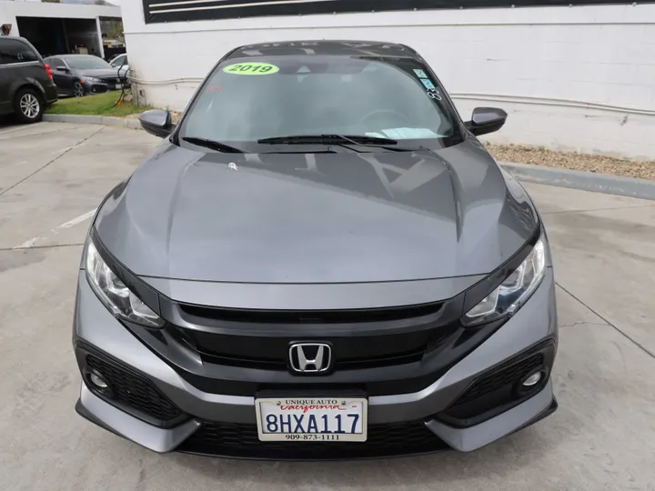 GRAY, 2019 HONDA CIVIC Image 2