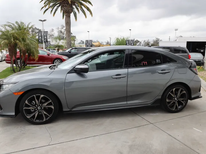 GRAY, 2019 HONDA CIVIC Image 6