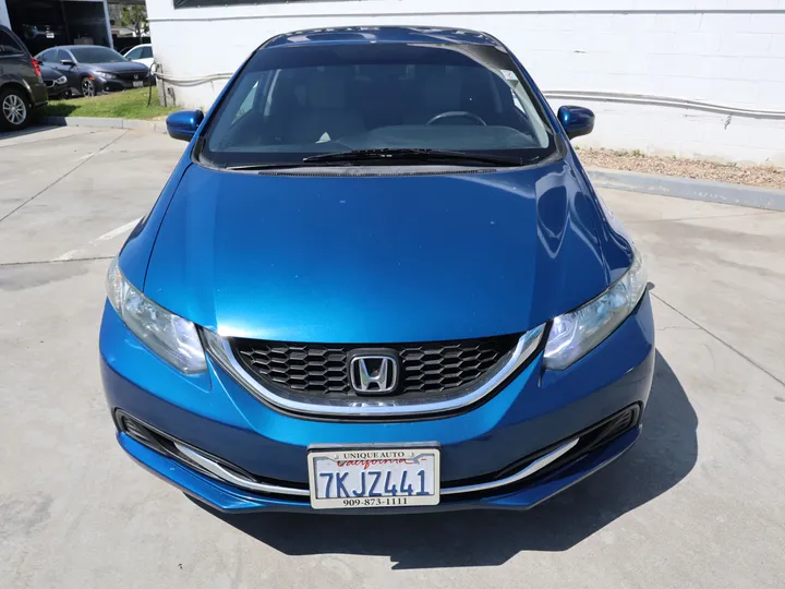 BLUE, 2015 HONDA CIVIC Image 2