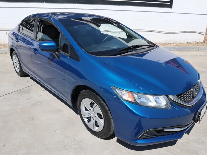 BLUE, 2015 HONDA CIVIC Image 3