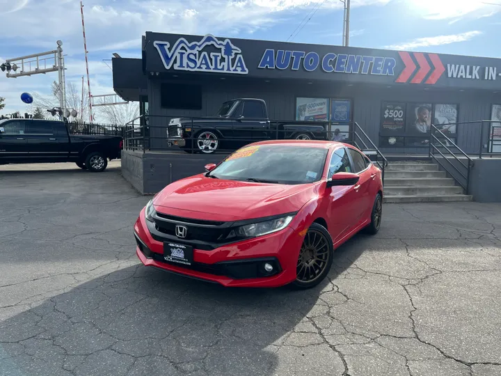 RED, 2021 HONDA CIVIC Image 1