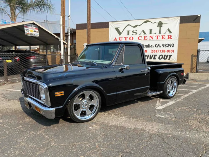 BLACK, 1971 CHEVROLET C10 Image 4