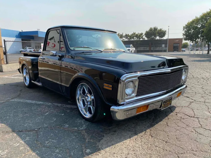BLACK, 1971 CHEVROLET C10 Image 5