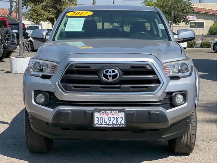 SILVER, 2017 TOYOTA TACOMA DOUBLE CAB Image 8