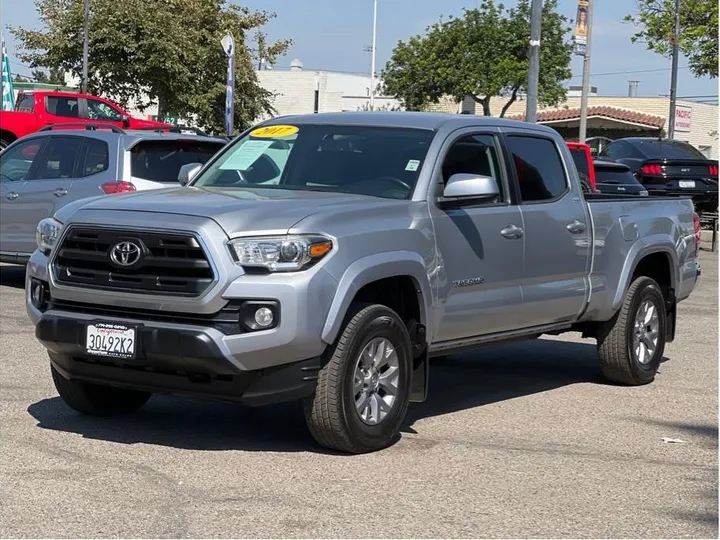 SILVER, 2017 TOYOTA TACOMA DOUBLE CAB Image 1